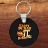 Happy Pi Day Be Irrational Pi Number Symbol Pie Ma キーホルダー (正面)