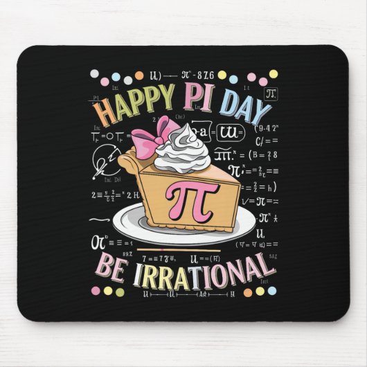 Happy Pi Day Funny Math Coach Teacher Pi Day Coque マウスパッド (正面)