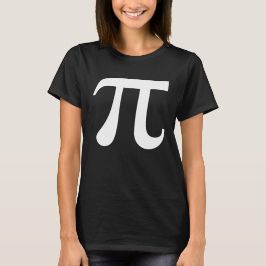 Happy Pi Day March 14 White Pi Symbol 3 14 Science Tシャツ (正面)