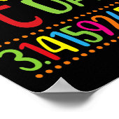 Happy Pi Day Math Lover Student Teacher 3 14  ポスター (角)