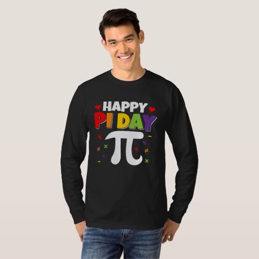Happy Pi Day Math Teachers Student Professor Pi Da Tシャツ (正面フル)