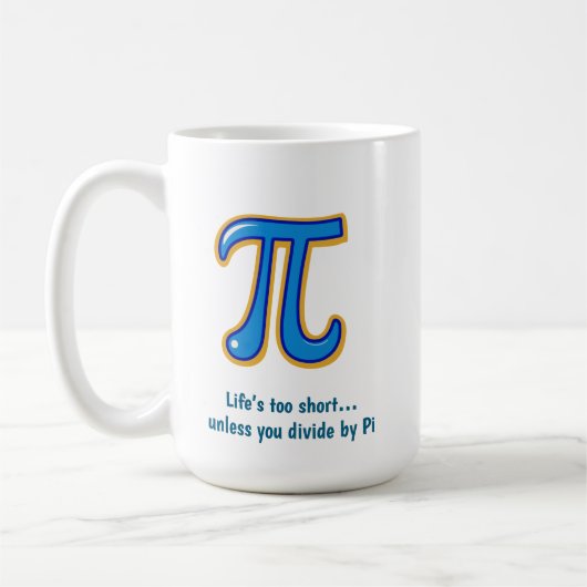 Happy Pi Day Mug - Math Lover's コーヒーマグカップ (左)