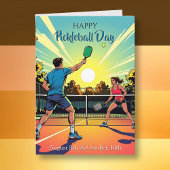 Happy Pickleball Day! Fun Daily Holiday カード