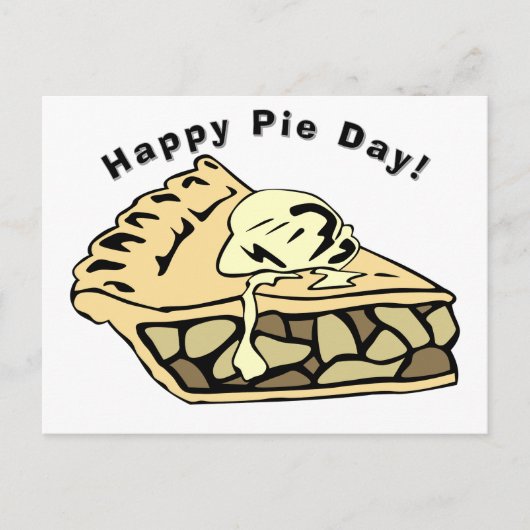 Happy Pie Day - Apple Pie ポストカード (正面)