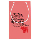 Happy PIg新年2019ペーパーカット選択カラーSGB スモールペーパーバッグ (裏面)