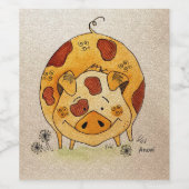 Happy pig ワインラベル (シングルラベル)