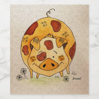 Happy pig ワインラベル