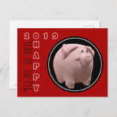 Happy PIg 2019 3D選択カラーポストカード2 案内ポストカード (正面/裏面)
