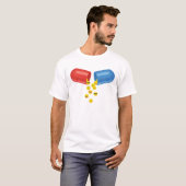 Happy Pill: 前向き Emoticons Tシャツ (正面フル)