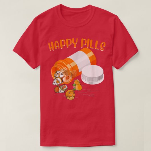 Happy Pill Guinea Pig 726 Tシャツ (デザイン正面)