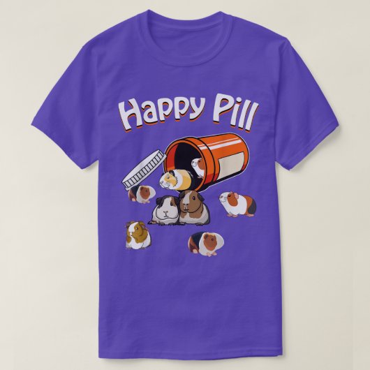 Happy Pill Guinea Pig  Tシャツ (デザイン正面)