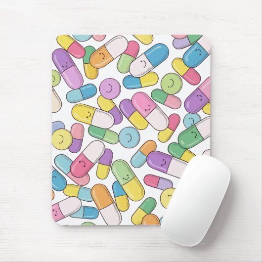 Happy Pills - Mouse Pad マウスパッド (マウス)