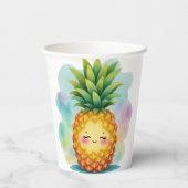Happy Pineapple Paper Cups 紙コップ (裏面)