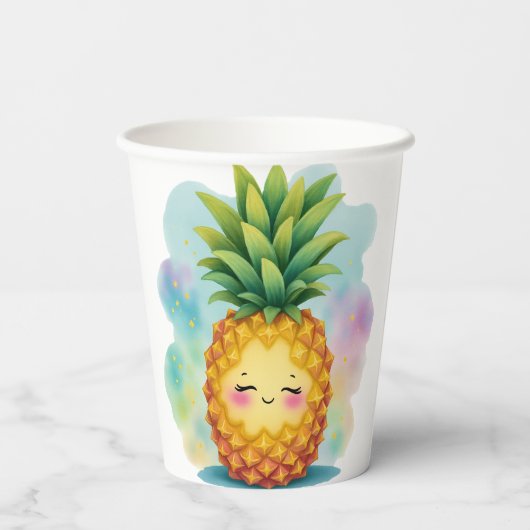 Happy Pineapple Paper Cups 紙コップ (裏面)