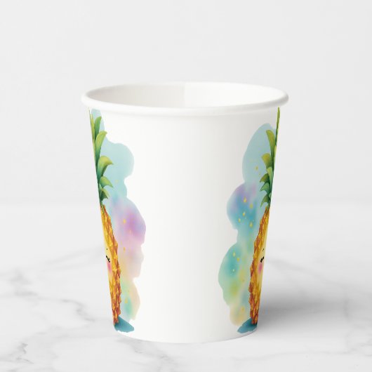 Happy Pineapple Paper Cups 紙コップ (左)