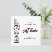 Happy Pink Mother'S Day From the Cat Purfect カード (スタンド正面)