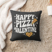 Happy Pizza Valentine Funny Pizza Love Design クッション (ブランケット)