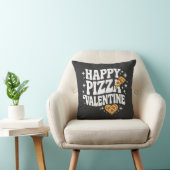 Happy Pizza Valentine Funny Pizza Love Design クッション (椅子)
