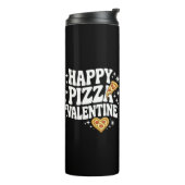 Happy Pizza Valentine Funny Pizza Love Design タンブラー (回転左)