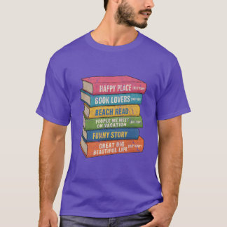 Happy Place エミリー・ヘンリー 本好き Tシャツ