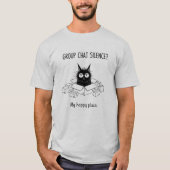 Happy Place Box Cat Cute Shirt Tシャツ (正面)