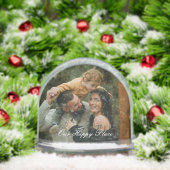 Happy Place Simple Modern Script 2 Family Photo (クリスマス)