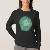 Happy Planet Happy Earth climate change Tシャツ (正面)