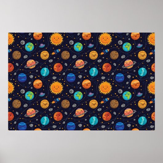 Happy Planetsポスター ポスター (正面)