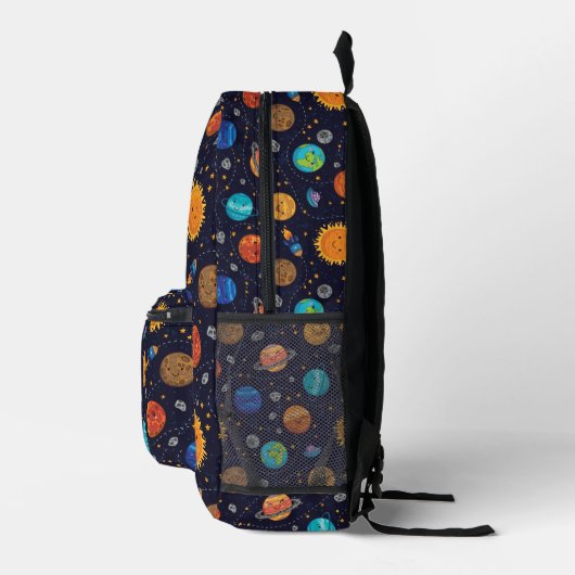 Happy Planets Backpack #3 プリントバックパック (右)