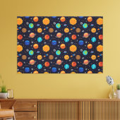 Happy Planets Canvas Print キャンバスプリント (インサイチュ (リビング))