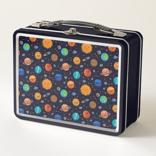 Happy Planets Lunchbox メタルランチボックス (正面)