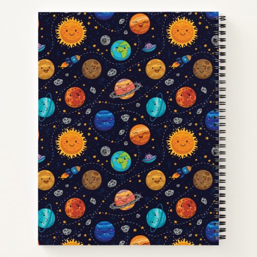 Happy Planets Notebook ノートブック (裏面)