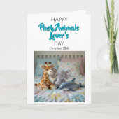 Happy Plush Animals Day | October 28th カード (正面)