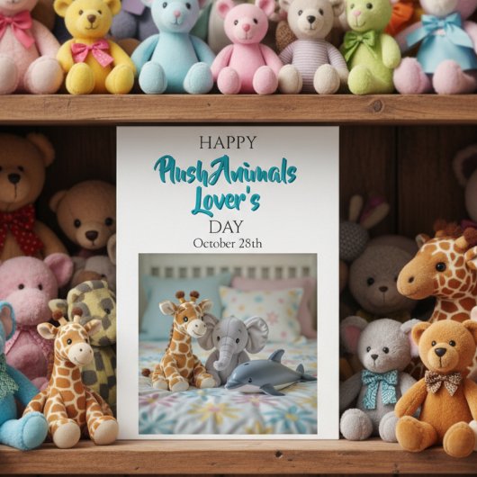 Happy Plush Animals Day | October 28th カード