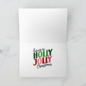 Happy Polar Bears Folded Christmas Card カード (内部)