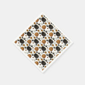 Happy polka dots pumpkin  スタンダードカクテルナプキン (角)