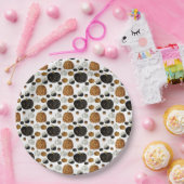 Happy polka dots pumpkin ペーパープレート (パーティー)