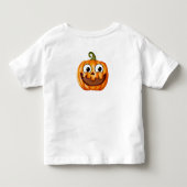 Happy polka dots pumpkin thanksgiving トドラーTシャツ (裏面)