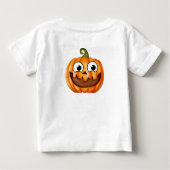 Happy polka dots pumpkin thanksgiving ベビーTシャツ (裏面)