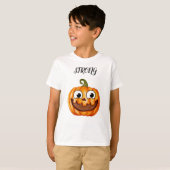 Happy polka dots pumpkin thanksgiving tシャツ (正面フル)