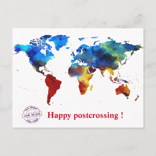 Happy postcrossing! ポストカード (正面)