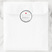 Happy Postcrossing postcard stickers ラウンドシール (バッグ)