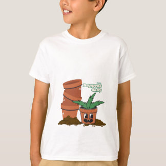 Happy Pot & Soil Garden Humor Dirt Happens Pun Tシャツ