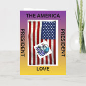 HAPPY PRESIDENT DAY OF THE AMERICA カード (裏面)