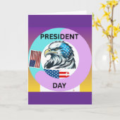 HAPPY PRESIDENT DAY OF THE AMERICA カード (黄色い花)