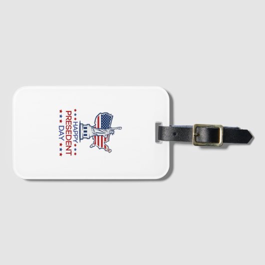 Happy presidents day 2026 Classic ラゲッジタグ (正面横)