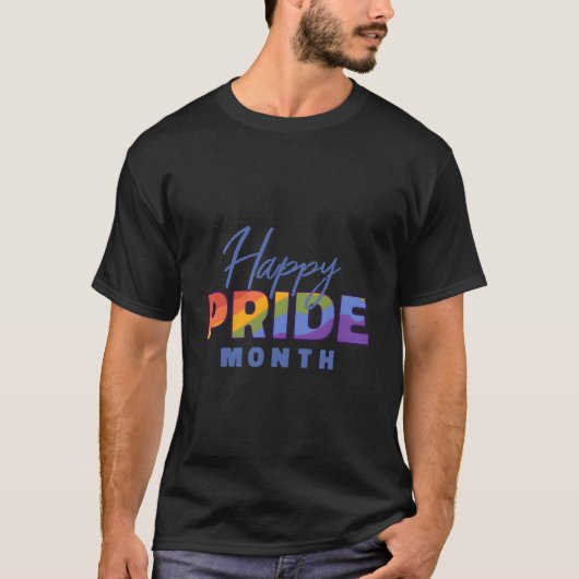 Happy Pride Month Radiant Diversity Tシャツ (正面)