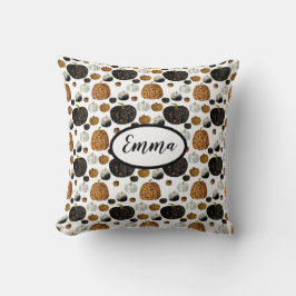 Happy print polka dots pumpkin クッション
