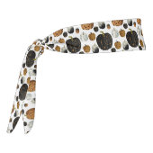 Happy print polka dots pumpkin タイヘッドバンド (回転270)