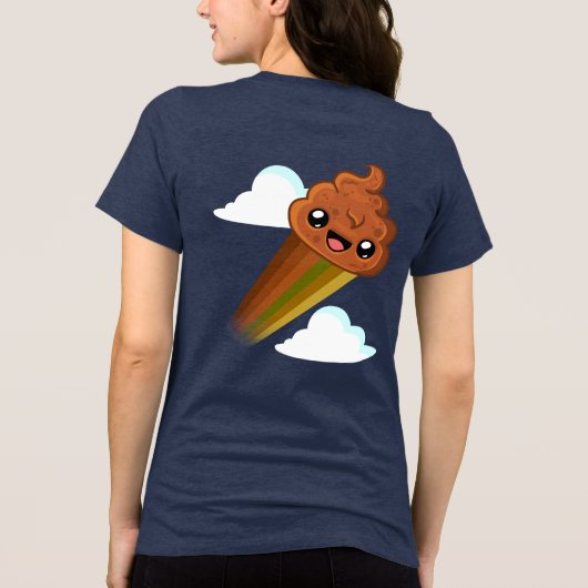 Happy "Pudding" with Boost Back Print - Happy Jump トライブレンドＴシャツ (裏面)